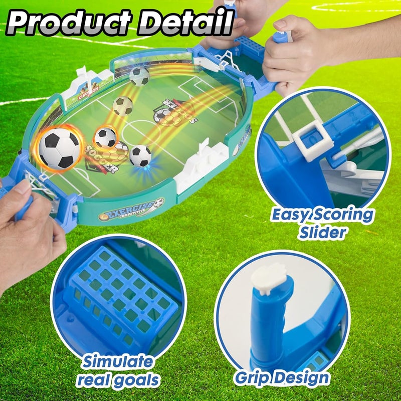 Power King Portable Foosball Table - Mini Tabletop Sports Game for Competitive Family Fun - Image 3